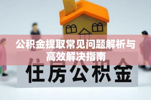 楠梓公积金提取常见问题解析与高效解决指南