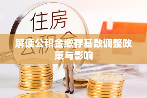 楠梓解读公积金缴存基数调整政策与影响