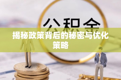 楠梓揭秘政策背后的秘密与优化策略
