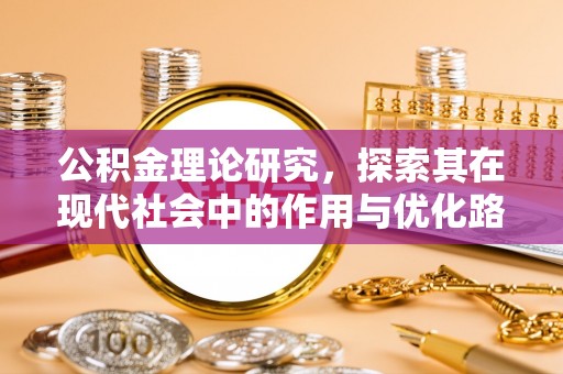 楠梓公积金理论研究，探索其在现代社会中的作用与优化路径