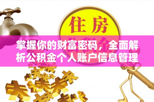 楠梓掌握你的财富密码，全面解析公积金个人账户信息管理
