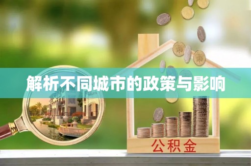 楠梓解析不同城市的政策与影响