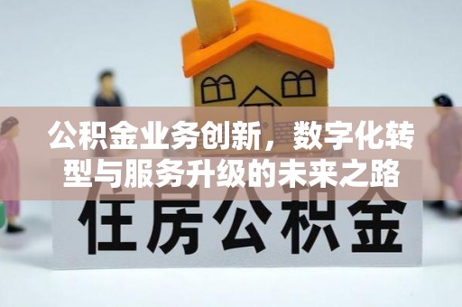 楠梓公积金业务创新，数字化转型与服务升级的未来之路