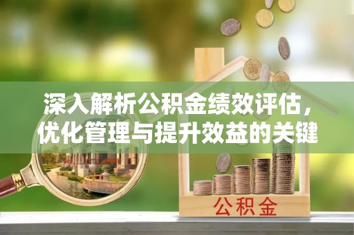 楠梓深入解析公积金绩效评估，优化管理与提升效益的关键路径