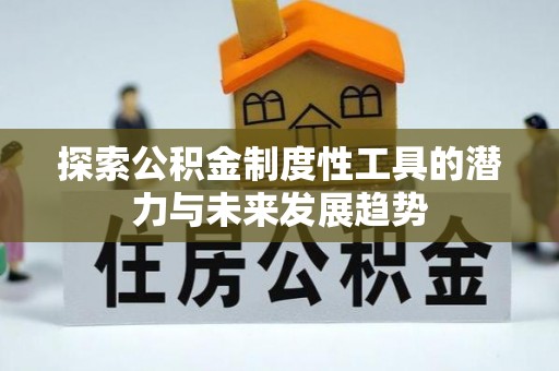 楠梓探索公积金制度性工具的潜力与未来发展趋势