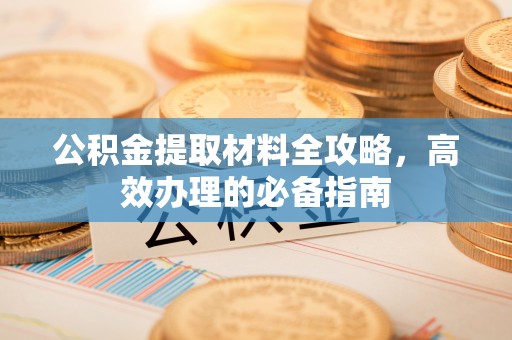 楠梓公积金提取材料全攻略，高效办理的必备指南