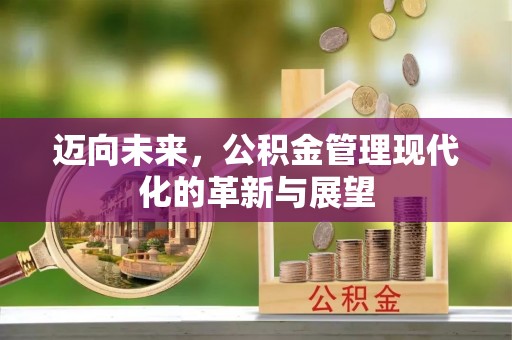 楠梓迈向未来，公积金管理现代化的革新与展望