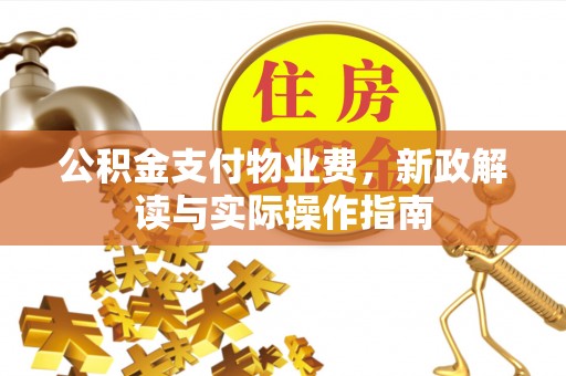 楠梓公积金支付物业费，新政解读与实际操作指南