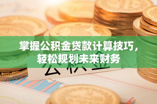 楠梓掌握公积金贷款计算技巧，轻松规划未来财务