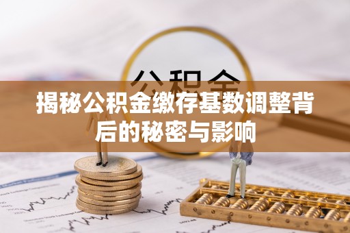 楠梓揭秘公积金缴存基数调整背后的秘密与影响