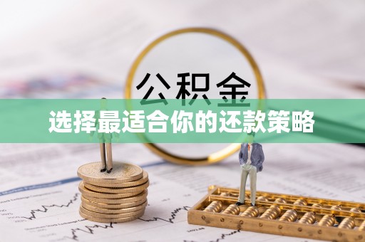 楠梓选择最适合你的还款策略